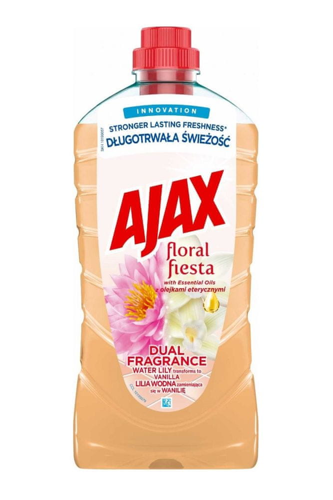AJAX Floral Fiesta Water Lily & Vanilla čistiaci prostriedok na podlahy 5-pack 5x1L